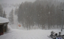 Forte nevicata in Atto a Madesimo