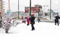 Maltempo, freddo e neve in Siria