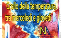 Correnti fredde settentrionali in arrivo sull’Italia da mercoledì 🌬️Fine del caldo estivo.