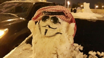 Abbondanti Nevicate in Arabia Saudita