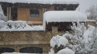Nevicata del 5-6 Febbraio 2015 a Vignolo in provincia di Cuneo, 60-70 centimetri di neve