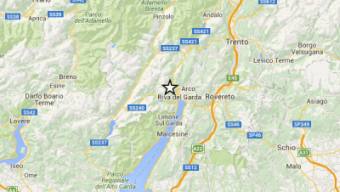 Terremoto di magnitudo 3.1 in provincia/zona Trento
