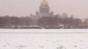 Tempesta di neve a San Pietroburgo