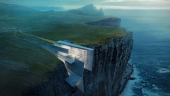 La spettacolare Villa a picco su una scogliera Islandese