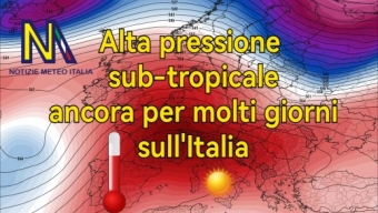 Alta pressione sub-tropicale stazionaria sull’europa meridionale almeno fino a metà mese. 🌡️