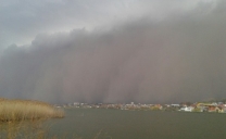 Tempesta di sabbia nell’Ucraina occidentale..
