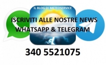 Il blog di Meteoservice sbarca su Whatsapp & Telegram: Iscrivetevi!