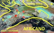 Nuova ondata di maltempo a metà settimana su quasi tutta Italia, peggioramento già in atto al nord, mercoledì intensificazione dei fenomeni