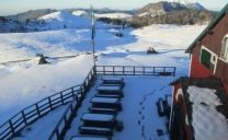 Neve di Maggio, la situazione stamattina in Valsassina in Lombardia