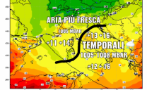 Previsioni 26/07/17. Continua la fase instabile e fresca nelle ragioni centro-meridionali, un vero e proprio stop all’estate!  I dettagli