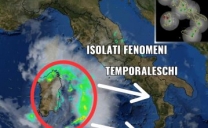 Forti temporali in Sardegna e nel medio-basso Tirreno, più isolati nel medio adriatico, eccovi la situazione attuale!