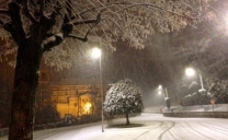 Foto nevose di Saluzzo in provincia di Cuneo