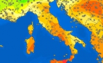 Temperature estive sulla Sicilia.