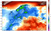 Febbraio 2018 ,freddo in Europa e caldo nella costa orientale degli USA.