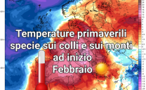 Fase primaverile sull’Italia durante i primi giorni di Febbraio.