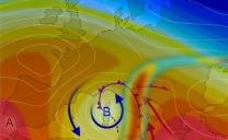 19 maggio 2020…circolazione ciclonica in azione…