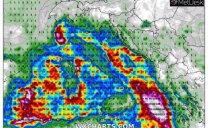 Piogge forti sulle regioni meridionali e sul medio versante adriatico e sulla Sardegna meridionale nelle prossime 36-ore