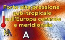 Forte anticiclone subtropicale su gran parte dell’Europa 🌡️
