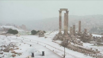 Nevica in Giordania