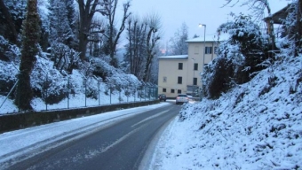 Nevicata del 29 Gennaio 2015 tra Lentate e Copreno in provincia di Monza