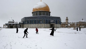Gerusalemme con la neve, ben 20cm!