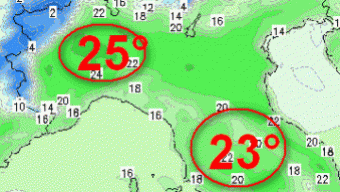 Caldo Eccezionale in arrivo sul Nord Italia per la fine del mese, possibili temperature sopra i 25 gradi