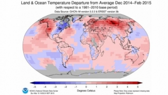 L’inverno 2014-2015 è stato il più caldo di sempre