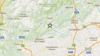 Terremoto in provincia/zona Belluno