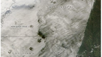 Misteriose “nubi perforate” fanno la loro comparsa nei cieli di Louisiana e Mississippi (USA)