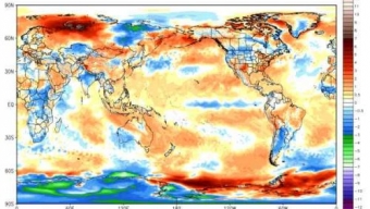 Temperature globali NCEP-CFSv2 – Anomalie mese di Luglio 2016