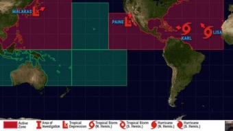 4 cicloni tropicali in cerca di guai