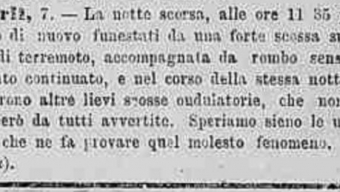 Scossa di Terremoto dell’8 Gennaio 1871 a Forlì