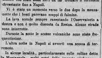 Eruzione del Vesuvio nel Gennaio 1868