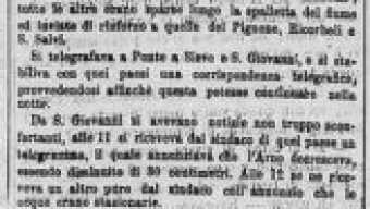 La Piena dell’Arno del 10 Gennaio 1870