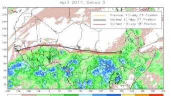 Previsioni Meteo: l’ITCZ si sposta verso Nord