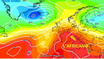 Nuova forte ondata di caldo africano in arrivo