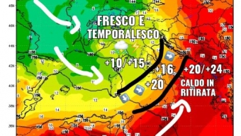 Previsioni 11/08/17. Ultime ore di caldo africano al sud, proseguono i temporali al nord e calo termico più deciso! I dettagli