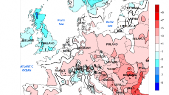 Caldo su gran parte dell’Europa tra il 28 di Gennaio e il 2 di Febbraio.