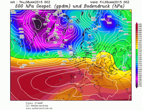 8 GENNAIO 2015 PREVISIONI METEO