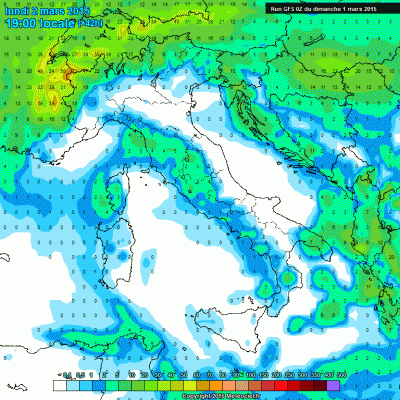 1 MARZO 2015 PREVISIONI METEO
