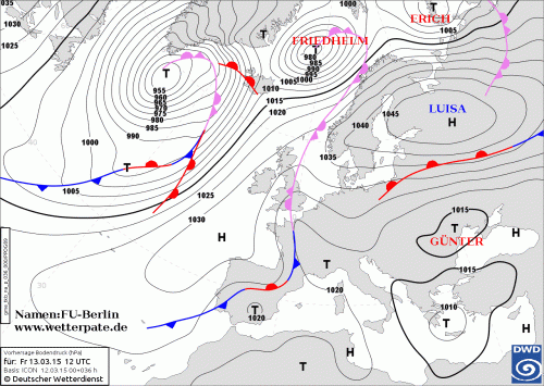 12 MARZO 2015 PREVISIONI METEO