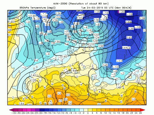 23 MARZO 2015 PREVISIONI METEO