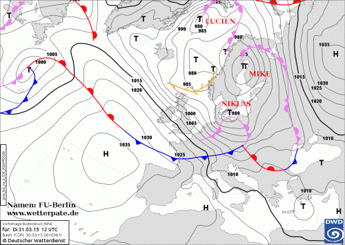 30 MARZO 2015 PREVISIONI METEO