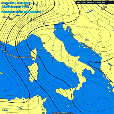 31 MARZO 2015 PREVISIONI METEO