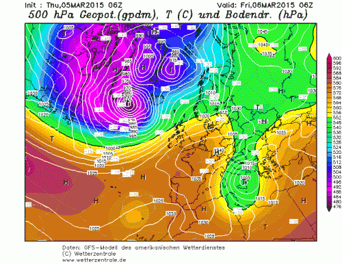5 MARZO 2015 PREVISIONI METEO
