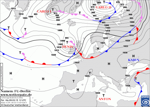 8 MARZO 2015 PREVISIONI METEO