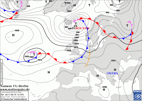 10 APRILE 2015 PREVISIONI METEO