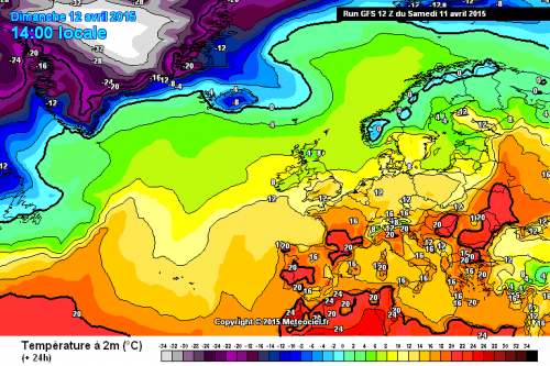 11 APRILE 2015 PREVISIONI METEO