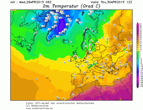29  APRILE 2015 PREVISIONI METEO