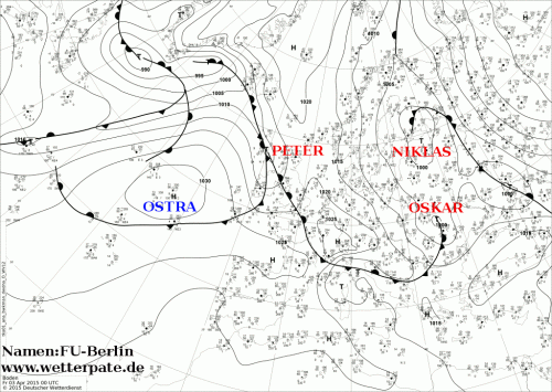 3 APRILE 2015 PREVISIONI METEO